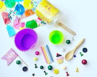 Birthday Play Dough Kit, Baking Play Dough Kit,Cupcake Sensory Kit, Birthday Sensory Play Dough Kit,Kids Birthday Favors,Baking Sensory Kit