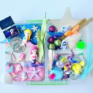 Mermaid Play Dough Kit, Ocean Play Dough Kit, Mermaid Play Dough, Mermaid Sensory Kit, Mermaid Sensory Play Dough Kit, Mermaid Birthday Gift
