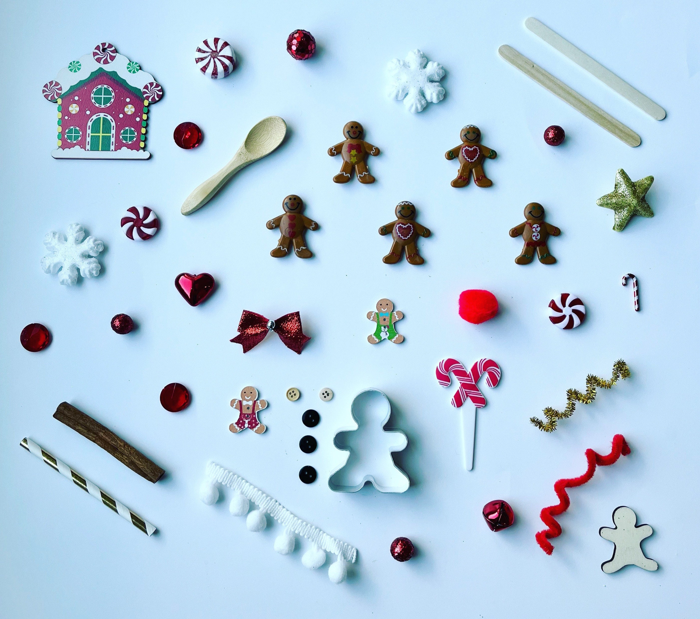 Play Dough Kit Christmas Play Dough Kit Gingerbread Play Etsy