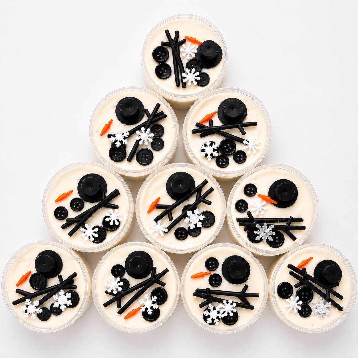 Build-A-Snowman Play Dough Kit Jar Winter Sensory Craft & Activity…