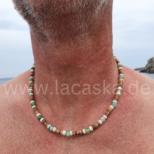 Surfer necklaces and cool summer jewelry for trend-conscious men, surfer jewelry for men, cool necklaces with beads, handmade
