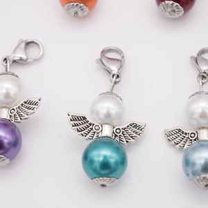 Lucky angel, guardian angel, gift, Easter, Christmas, birthday, multicolored, lucky charm, charm, beads, angel zdjęcie 4