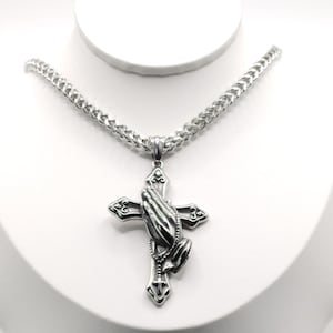 Cross, solid, men&#39;s chain, jewelry for men, high-quality fashion jewelry, waterproof jewelry, men&#39;s chain, Stainless stell necklace
