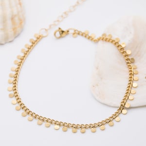Ankle chain golden &quot;Florida&quot;, anklets, foot jewelry summer, vacation