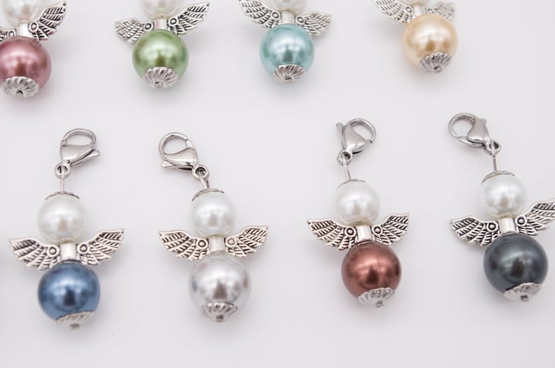 Lucky angel, guardian angel, gift, Easter, Christmas, birthday, multicolored, lucky charm, charm, beads, angel zdjęcie 5