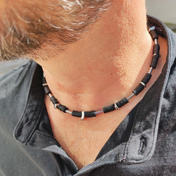 Hematite necklace hotsell for men