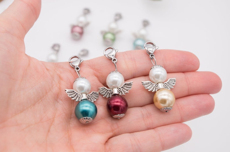 Lucky angel, guardian angel, gift, Easter, Christmas, birthday, multicolored, lucky charm, charm, beads, angel zdjęcie 6