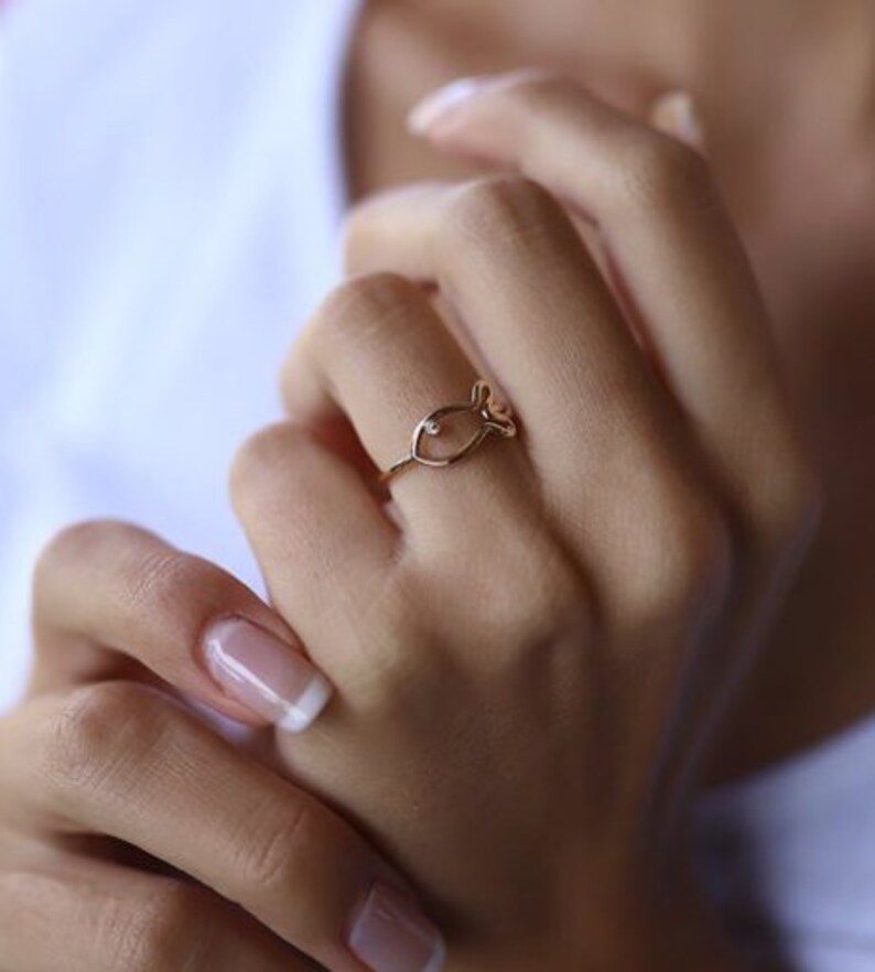 Fish Gold Ring 14 Carat Fish Ring 14 K Gold Fish Gold Ring 14 K Gold Fish Ring 14 K Gold