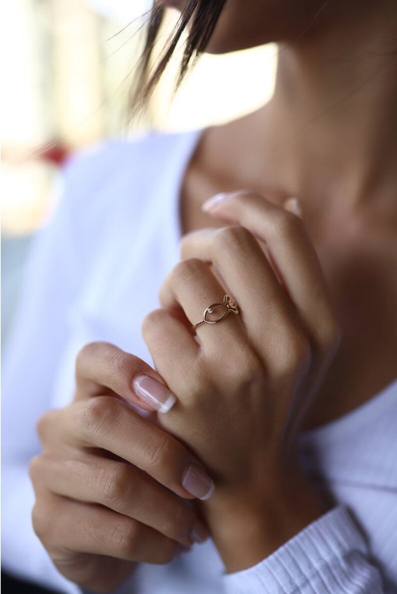 Fish Gold Ring 14 Carat Fish Ring 14 K Gold Fish Gold Ring 14 K Gold Fish Ring 14 K Gold