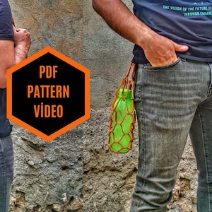 Bottle Pouch Pattern, Bottle Holder Pattern, Leather Bottle Bag  Pattern, PDF Pattern, Leather Bag Pattern, Bag Template, PDF, Pattern