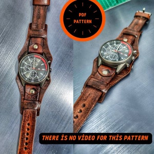Watch Strap Pattern, 20&22 mm Watch Band Template, Bracelet Watch Band,  Template, Pattern, Template Digital,  Leather Bracelet, Bracelet