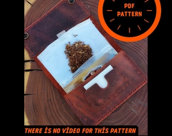 Modèle de étui à tabac en cuir, modèle de pochette à tabac en cuir, modèle de pochette à tabac, modèle de pochette en cuir, modèle Lether, PDF