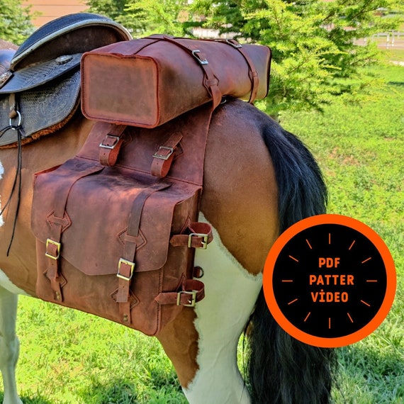 Saddle Bag Pattern Leather Saddle Bag Pattern Horse Bag - Etsy