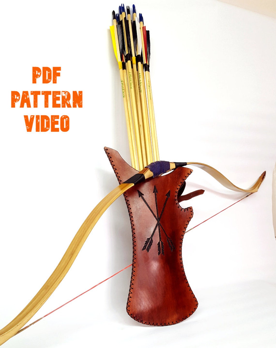 Quiver Pattern Leather Archery Quiver Pattern PDF Etsy UK