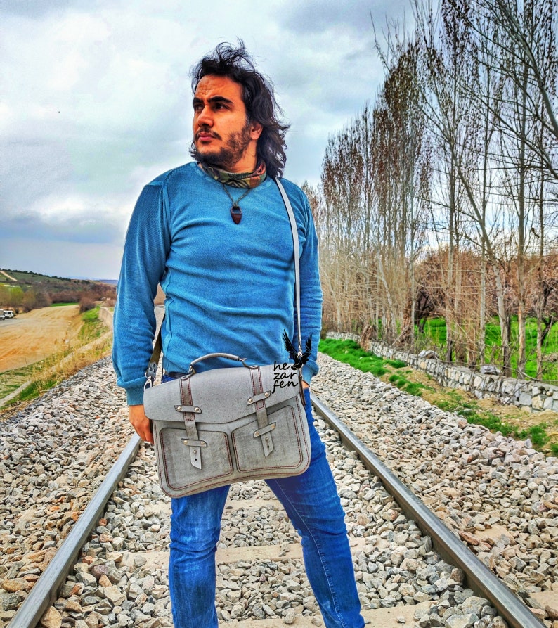 Briefcase Pattern , Leather Briefcase Template , 14.5