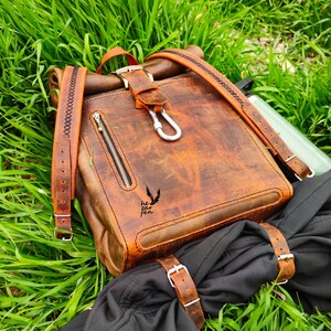 Backpack Pattern, Leather Backpack Pattern, PDF Pattern, 15.5" - 11.5" - 5.5" Laptop Backpack Pattern, Bag Pattern, Bag template, PDF,  DIY