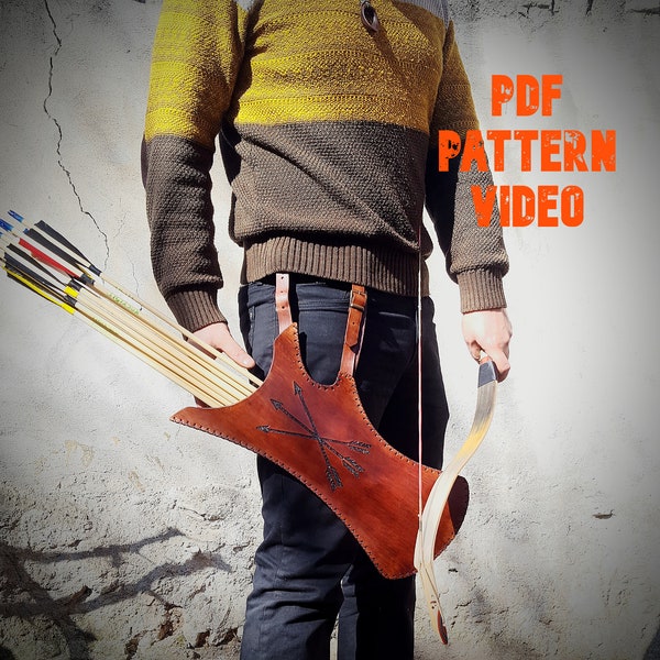 Leather Arrow Quiver Pattern Etsy
