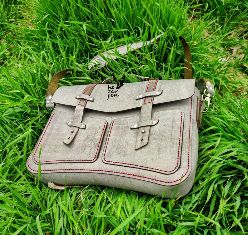 Briefcase Pattern , Leather Briefcase Template , 14.5