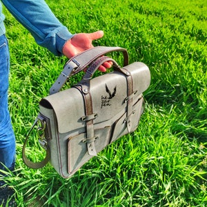 Briefcase Pattern , Leather Briefcase Template , 14.5