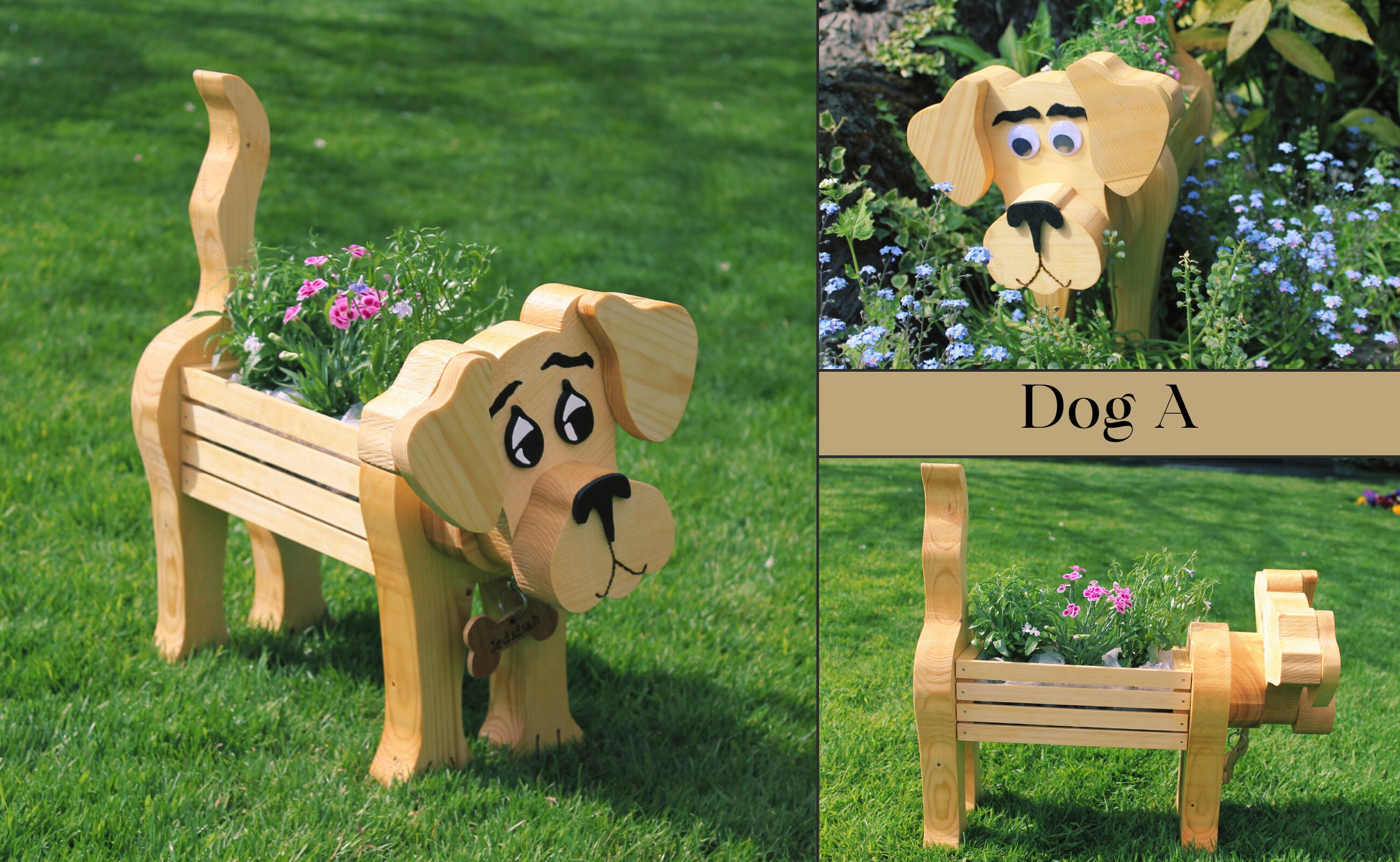 Dog Printable Free Wooden Animal Planter Plans