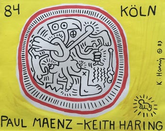 Keith Haring - Drawing on paper