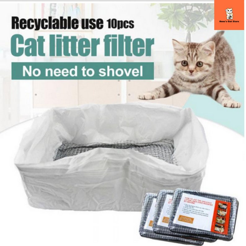 Cat Litter Liners Cat Litter Bags Cat Cleaning Supplies Cat Etsy