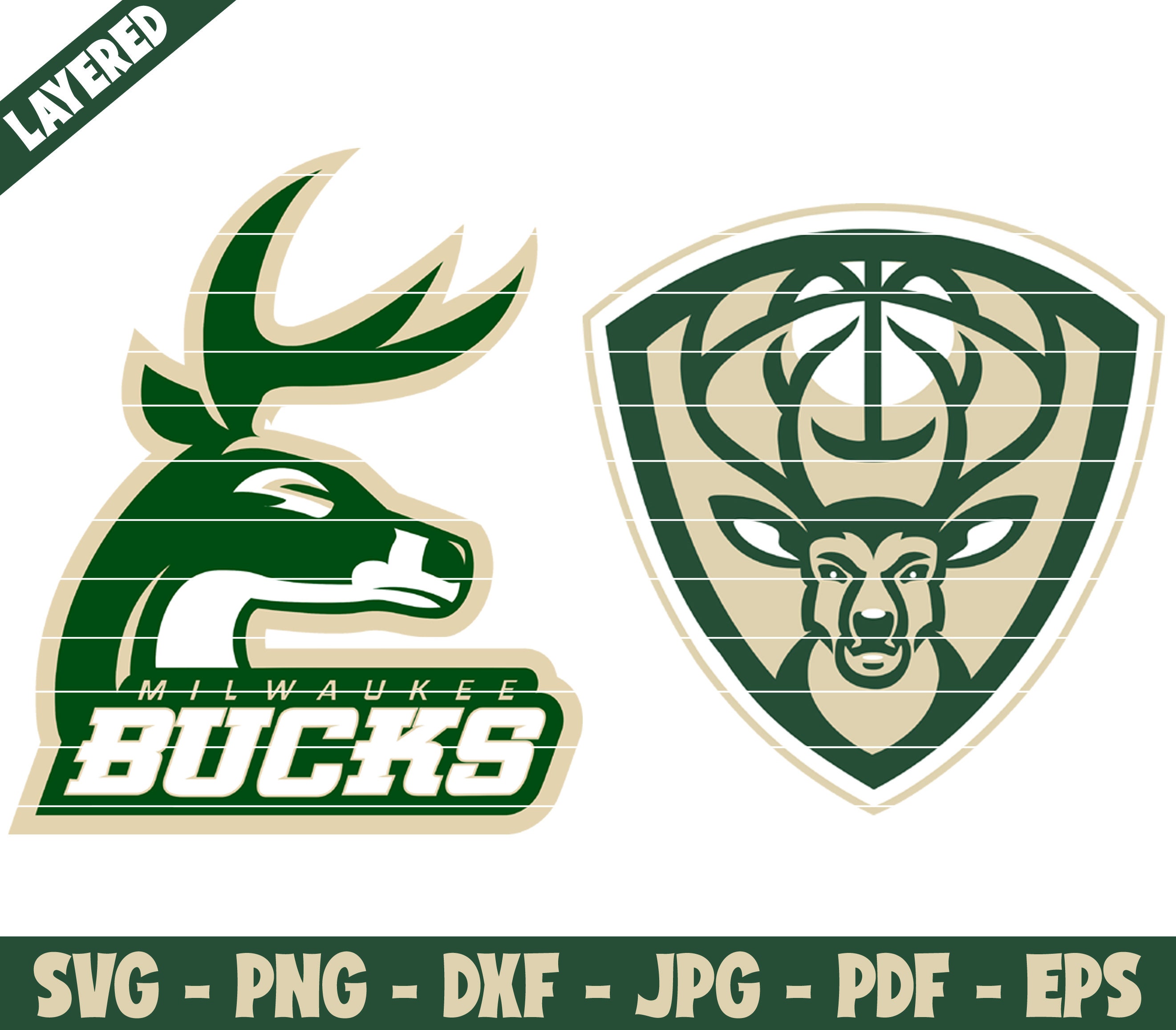 Milwaukee Bucks Svg Nba Logo Svg Bundle Basketball Team Etsy