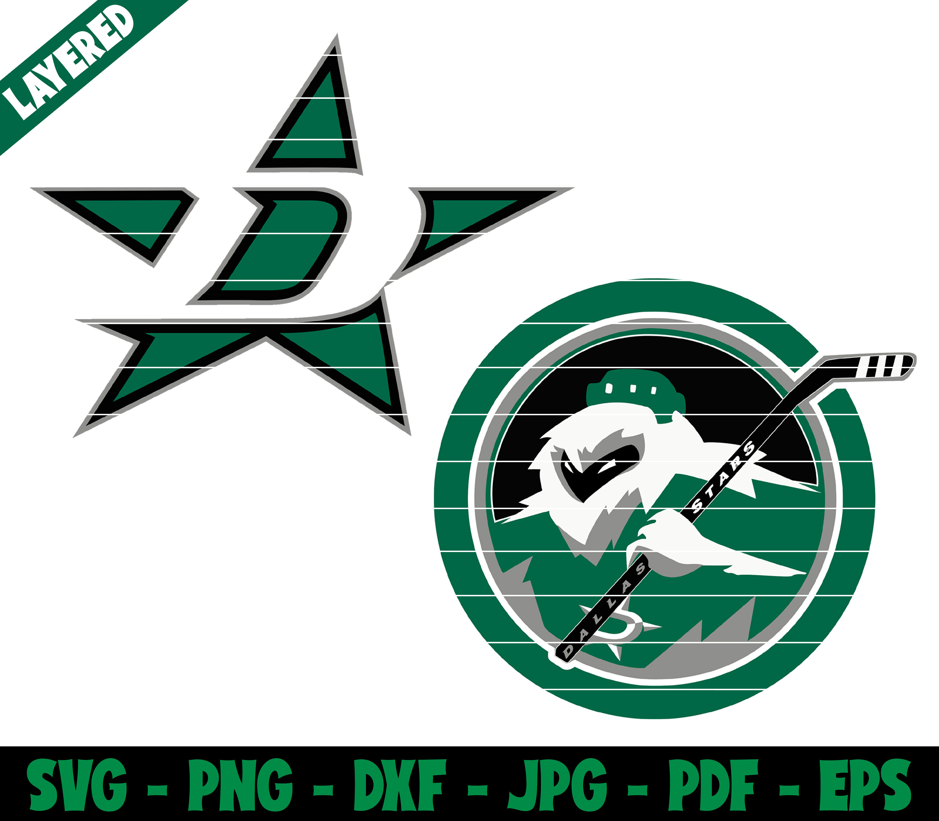 Dallas Stars Svg Stars Svg Dallas Stars Logo Hockey Sport Etsy