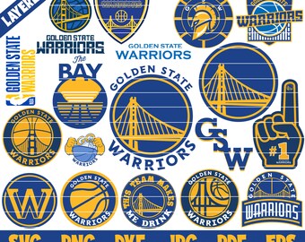 Golden State Warriors Svg Etsy