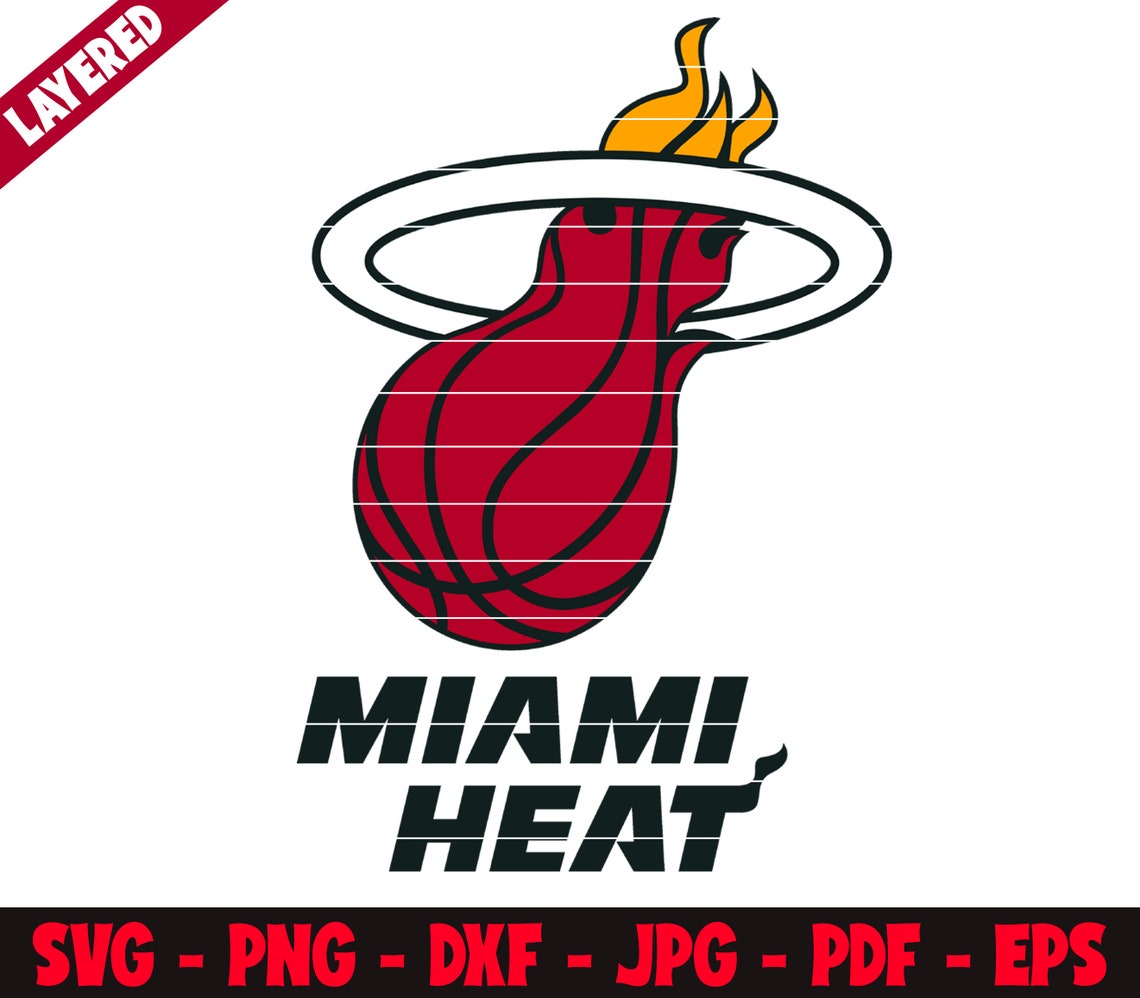 Miami Heat SVG Nba Logo SVG Bundle MIA Heat Logo for Cricut Etsy