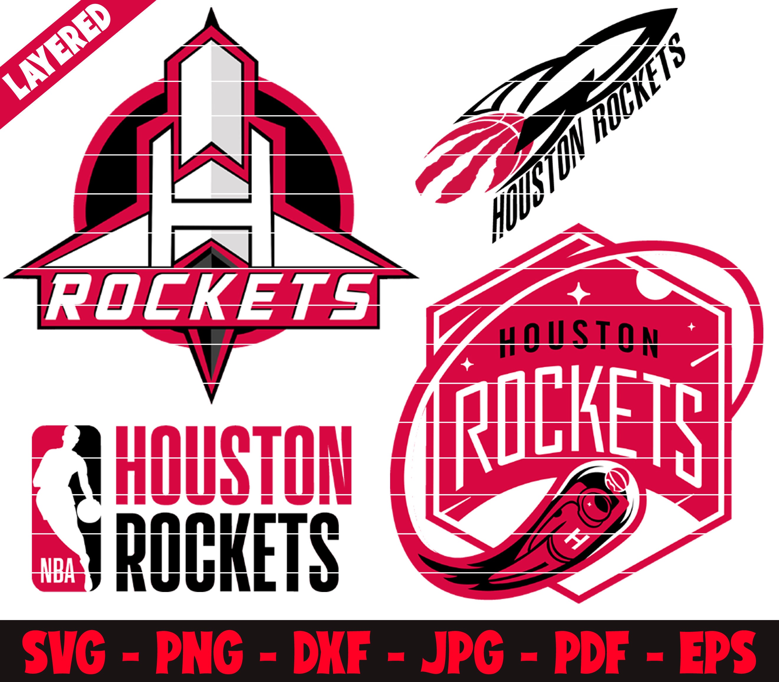 Houston Rockets Svg Rockets Team Svg Vinyl Cut Files Etsy