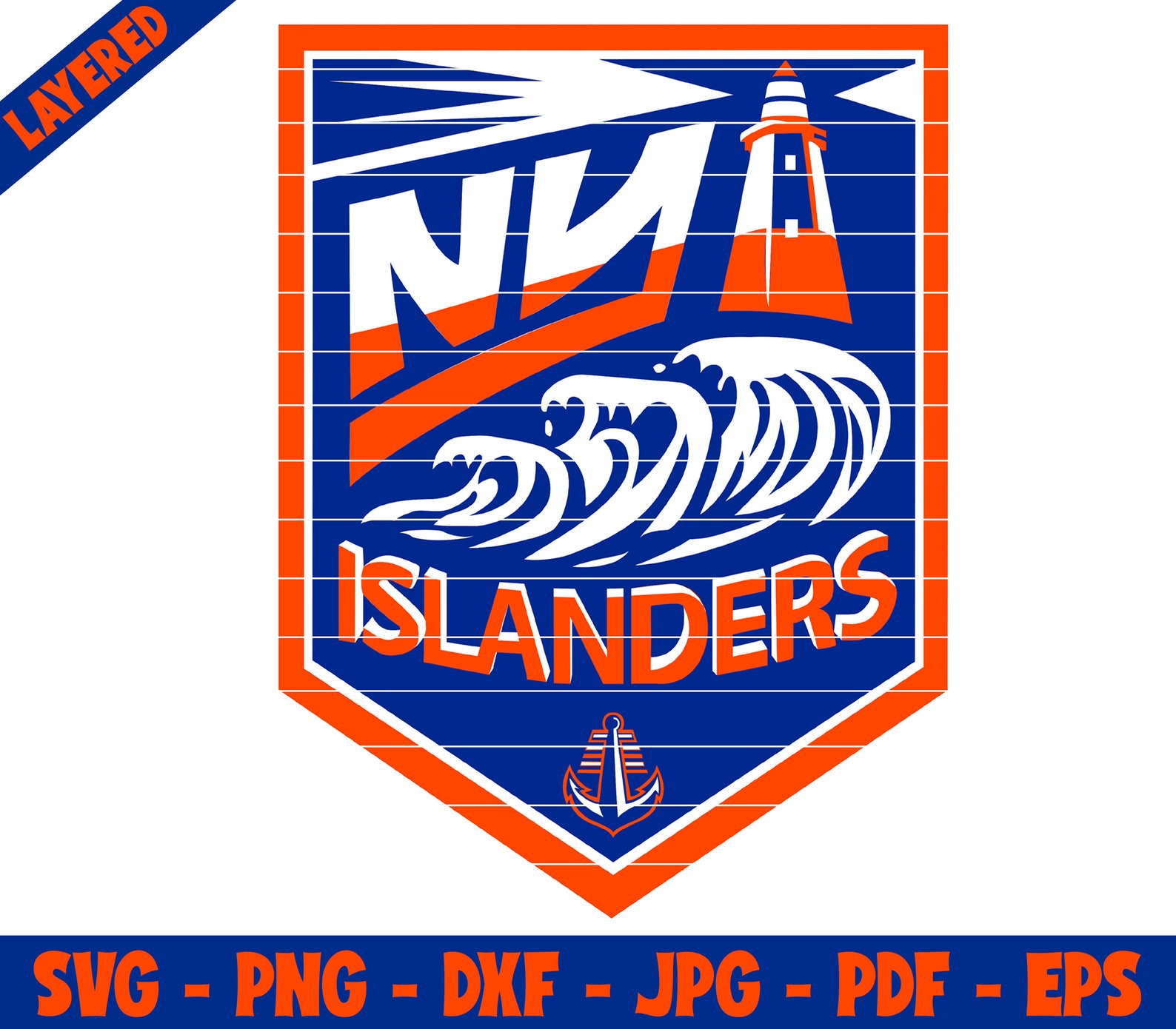 New York Islanders Svg Logo NHL svg Hockey svg Islanders Etsy