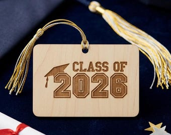 Class of 2026 Personalized Wooden Gift Card Holder – Laser Engraved Graduation Keepsake & Money Sleeve – High School, College Grad Gift
