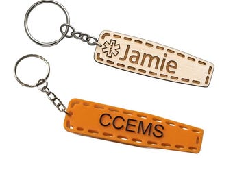 Llavero personalizado para camilla de emergencias médicas: regalo grabado para técnico de emergencias médicas y paramédico.