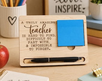 Personalized Wooden Teacher Sign | Appreciation Gift, End of Year Keepsake