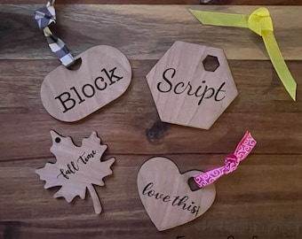 Custom Personalized Place Names, Shower Name Tag, Wedding Place Setting Name Tags, Rustic Wedding Favor, Table Decor, Wood Name Place card