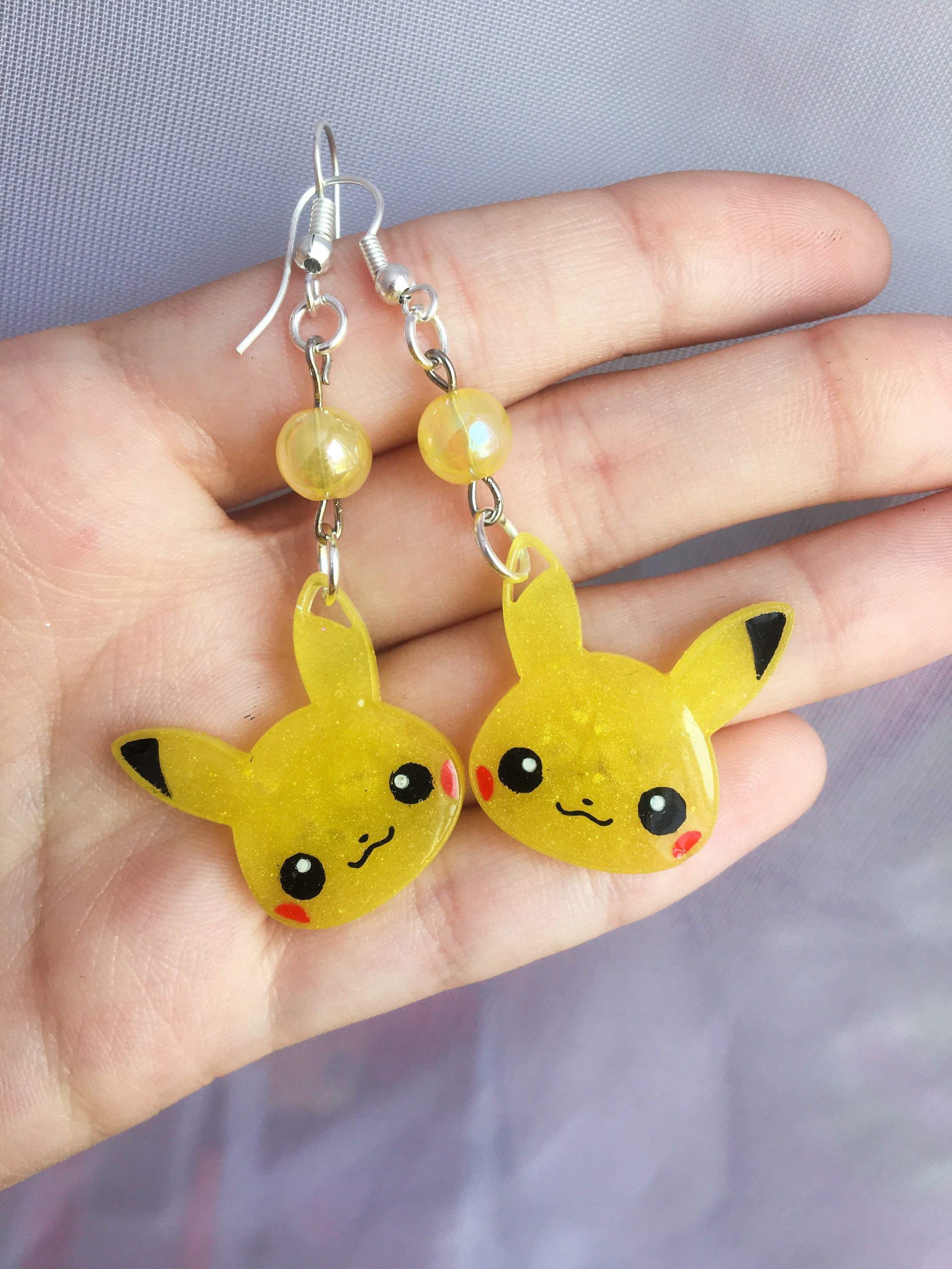 Chapeau de dessin animé Pokémon Pikachu pour enfants, oreilles