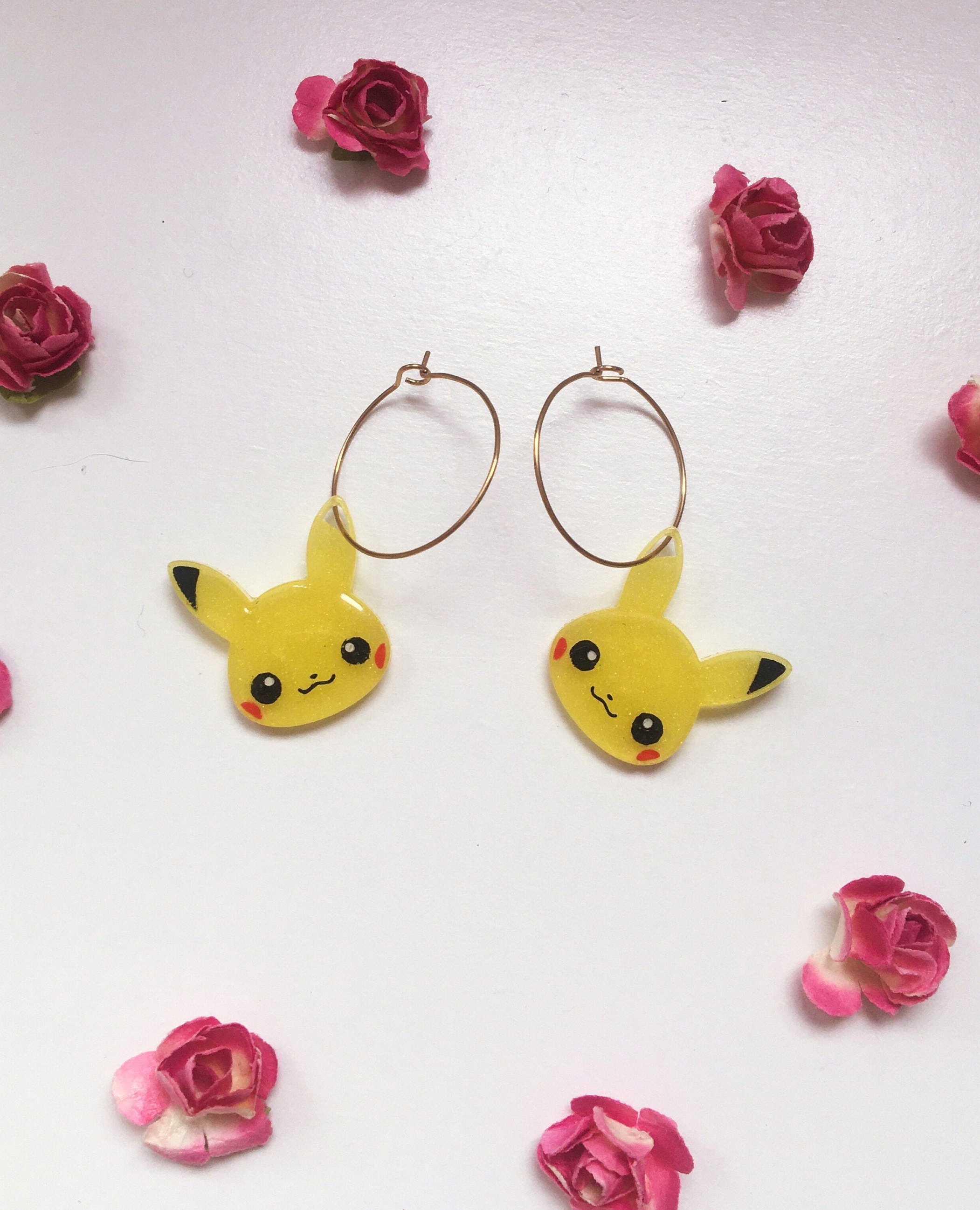 Pikachu Earrings Pokemon Earrings Pendientes Pikachu Pendientes Pokemon Kawaii Earrings Pokemon Jewelry Geek Earrings Pikachu Etsy Mexico