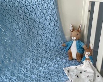 Knitting pattern - baby blanket (lace design)