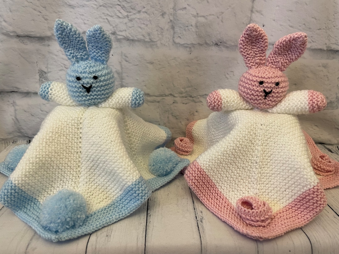 Knitted baby comforter online