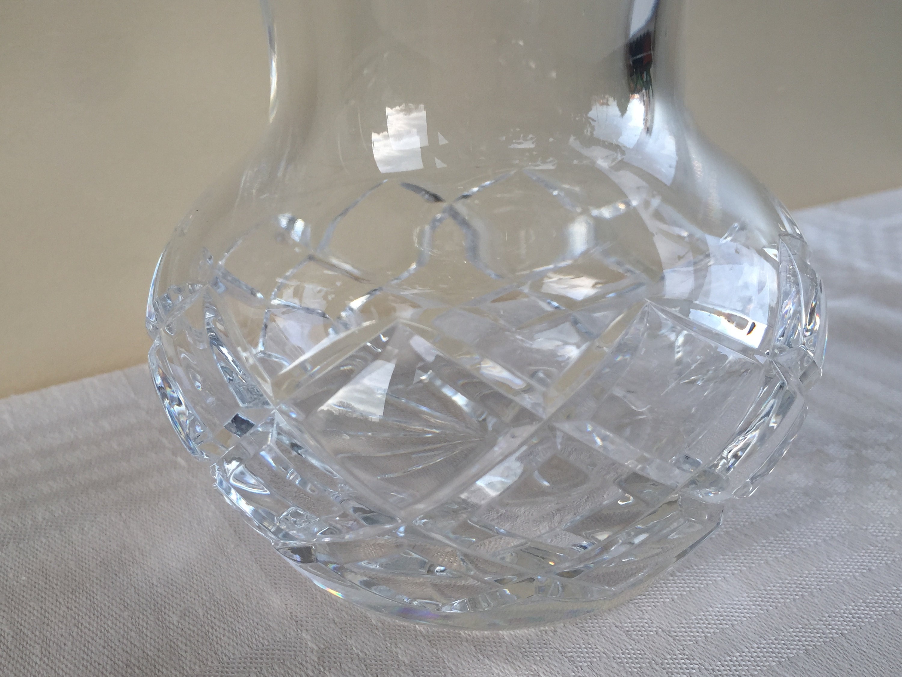 Genuine Hand Cut Zawiercie 24 Lead Crystal Vase Made in Etsy