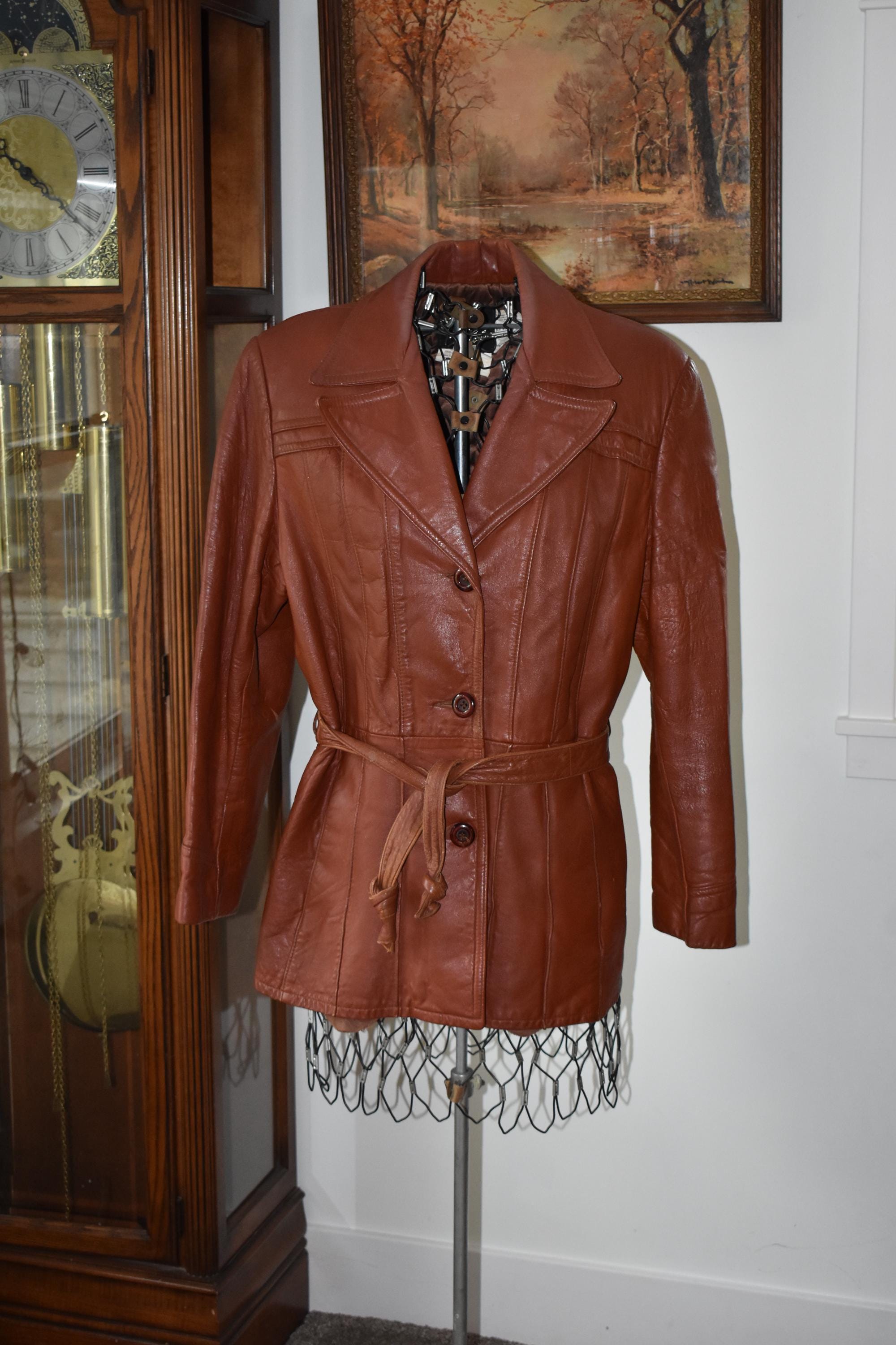 ジャケット・アウター 70s archive nappa leather jacket vintage Vintage Leather Shop Brown Leather Jacket 70s 42 REG Sears The