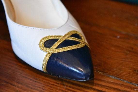 Vintage Proxy Shoes // Classic Heels // Nautical … - image 6