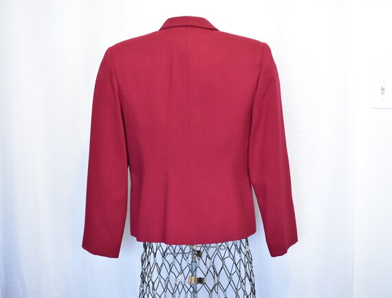 Beautiful Vintage Burgundy Talbots Ladies Jacket … - image 3