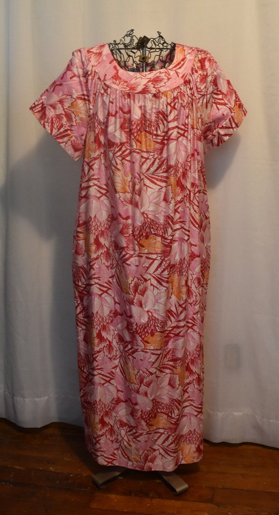 Vintage Sears House Dress // Vintage 1980s MuuMuu 