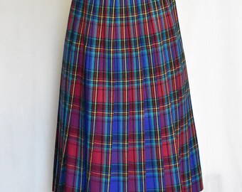 Falda de lana a cuadros vintage de Talbot // Talla 4 (EE. UU., talla pequeña)