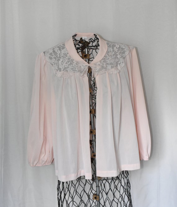 Pale Pink Artemis Bed Jacket // Size Large - image 1