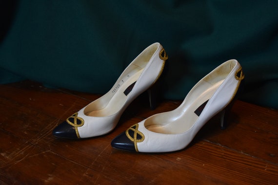 Vintage Proxy Shoes // Classic Heels // Nautical … - image 3