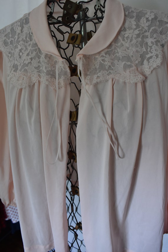 Pale Pink Artemis Bed Jacket // Size Large - image 4