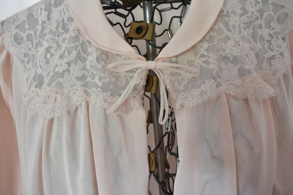 Pale Pink Artemis Bed Jacket // Size Large - image 6